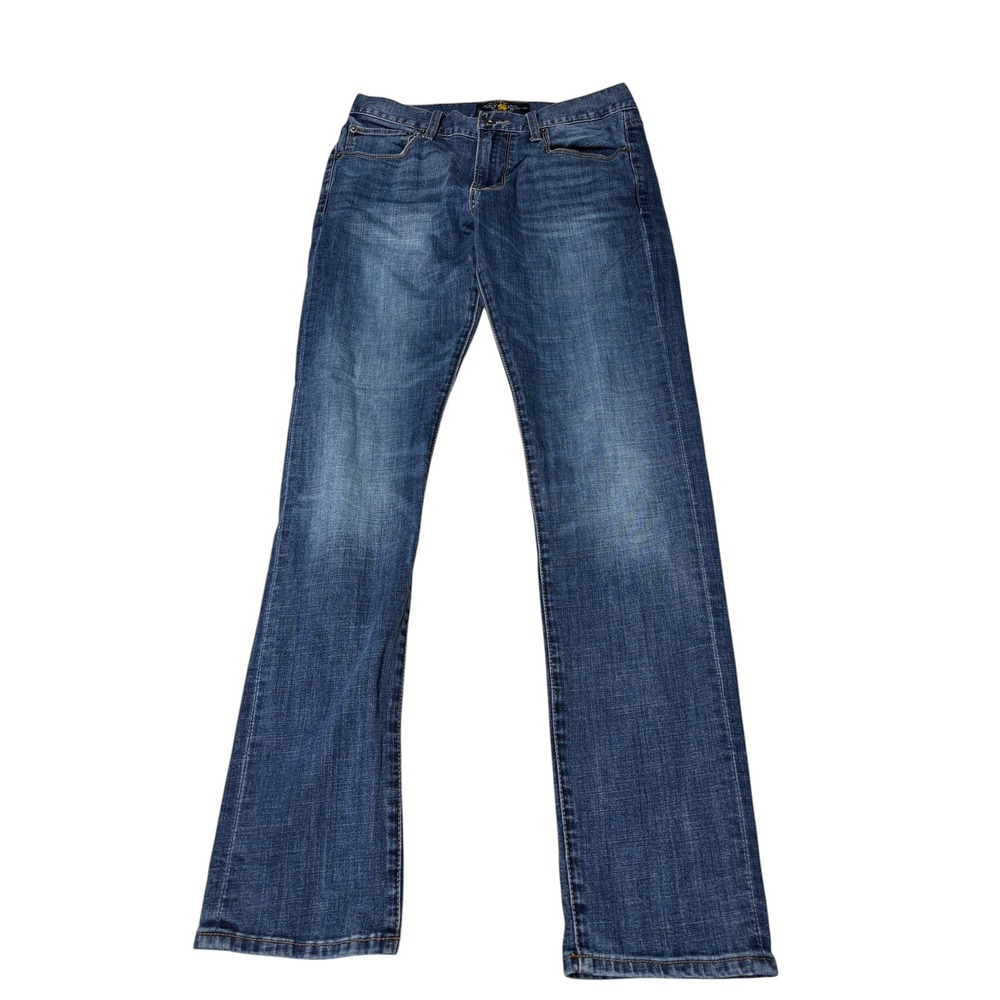 Lucky Brand Authentic Skinny Jeans Mens 30x32 Blue Medium Wash Denim Stretch